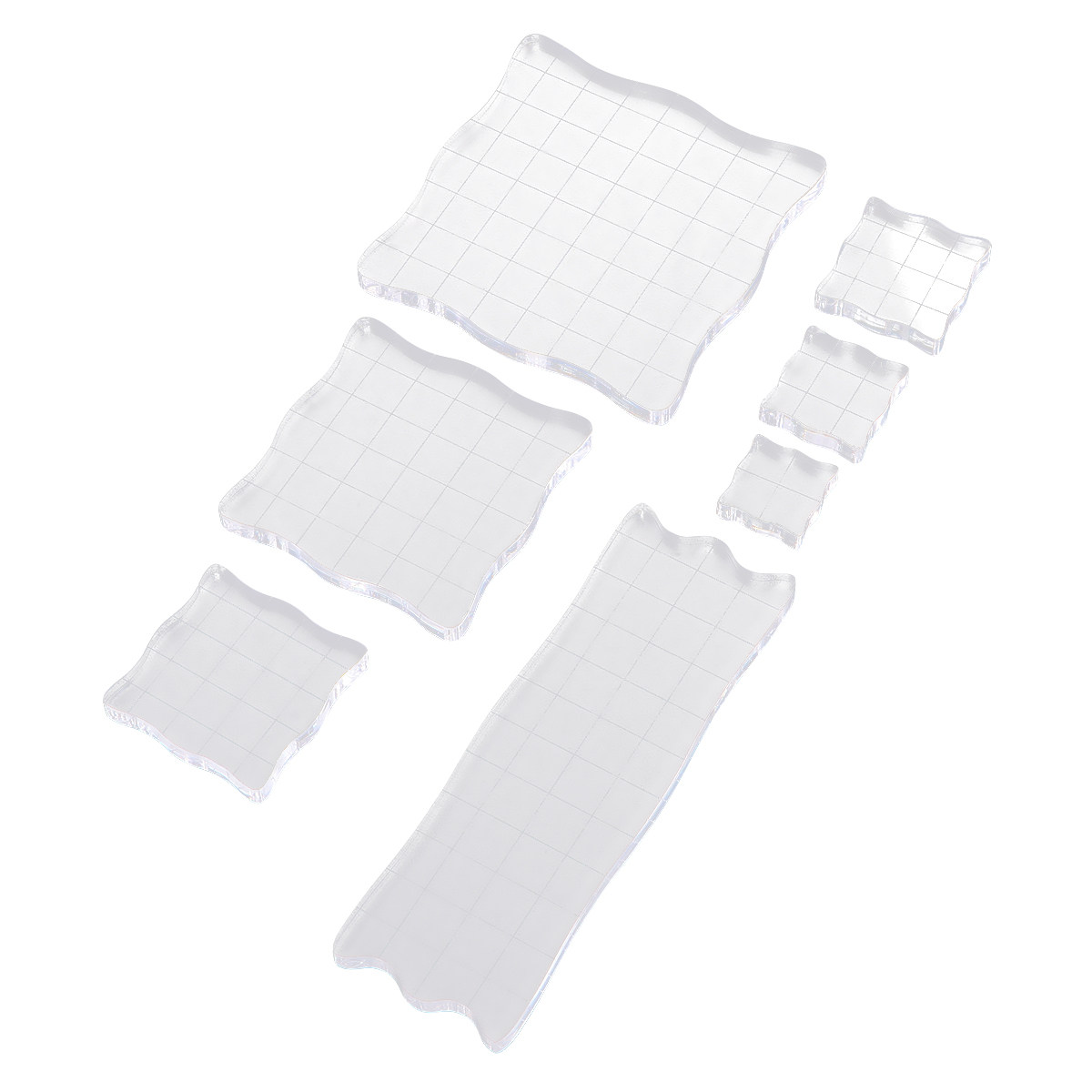 Photo Acrylic Block - 7Pcs Creative Acrylic Seal Blocks Transparent