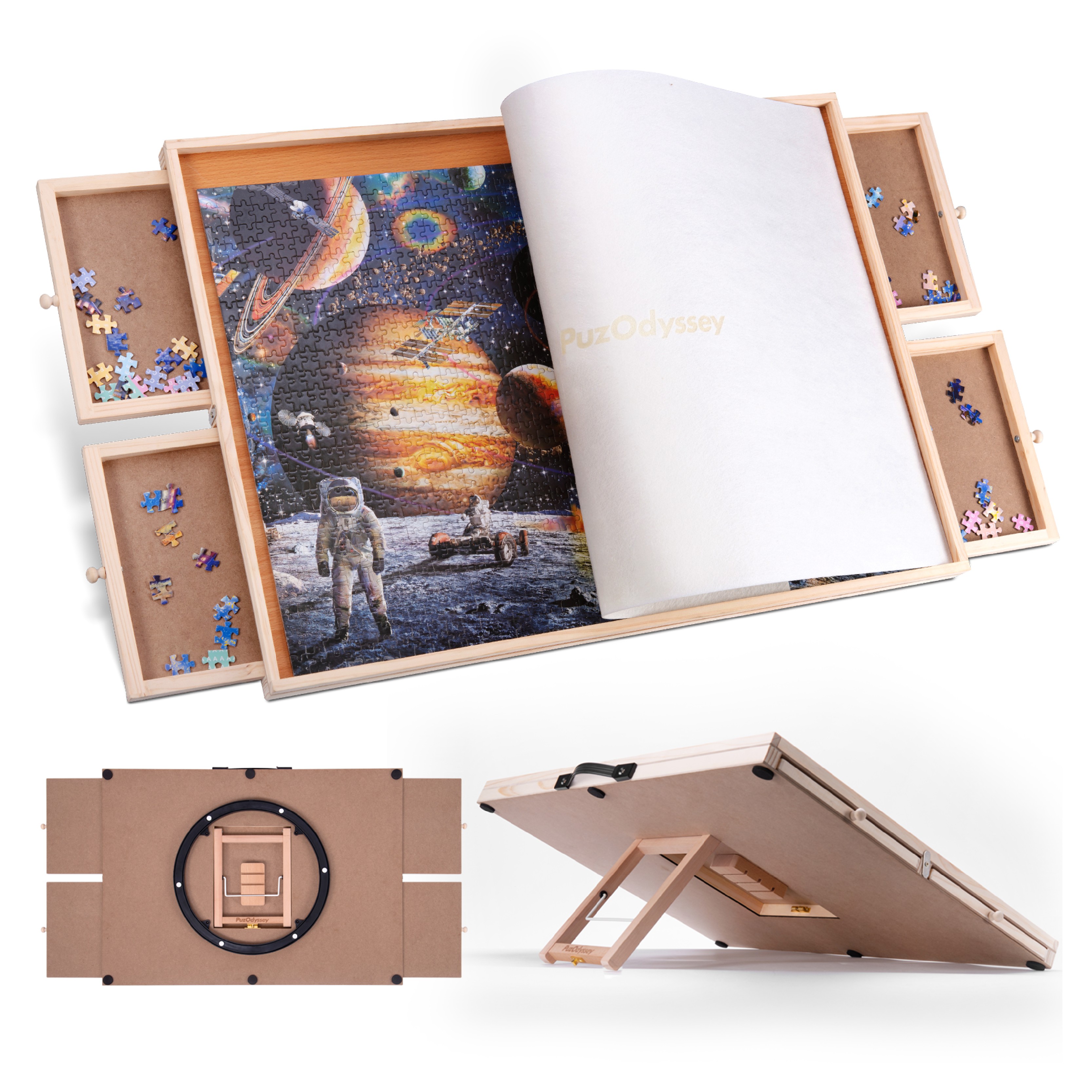 PuzOdyssey 2000 Pieces Rotatin - Puzzle Blank White recension och pris