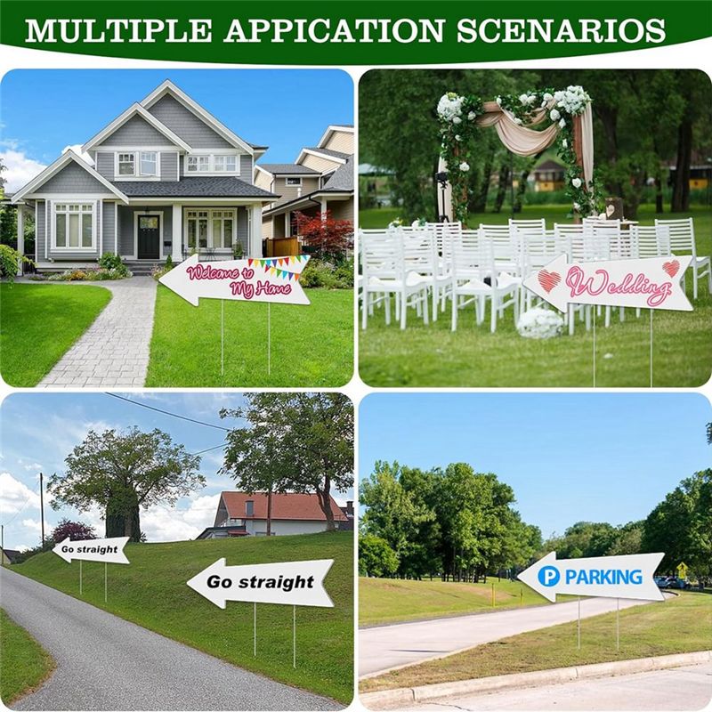 A68P-Directional Arrows Signs  - Yard Sign Blank recension och pris