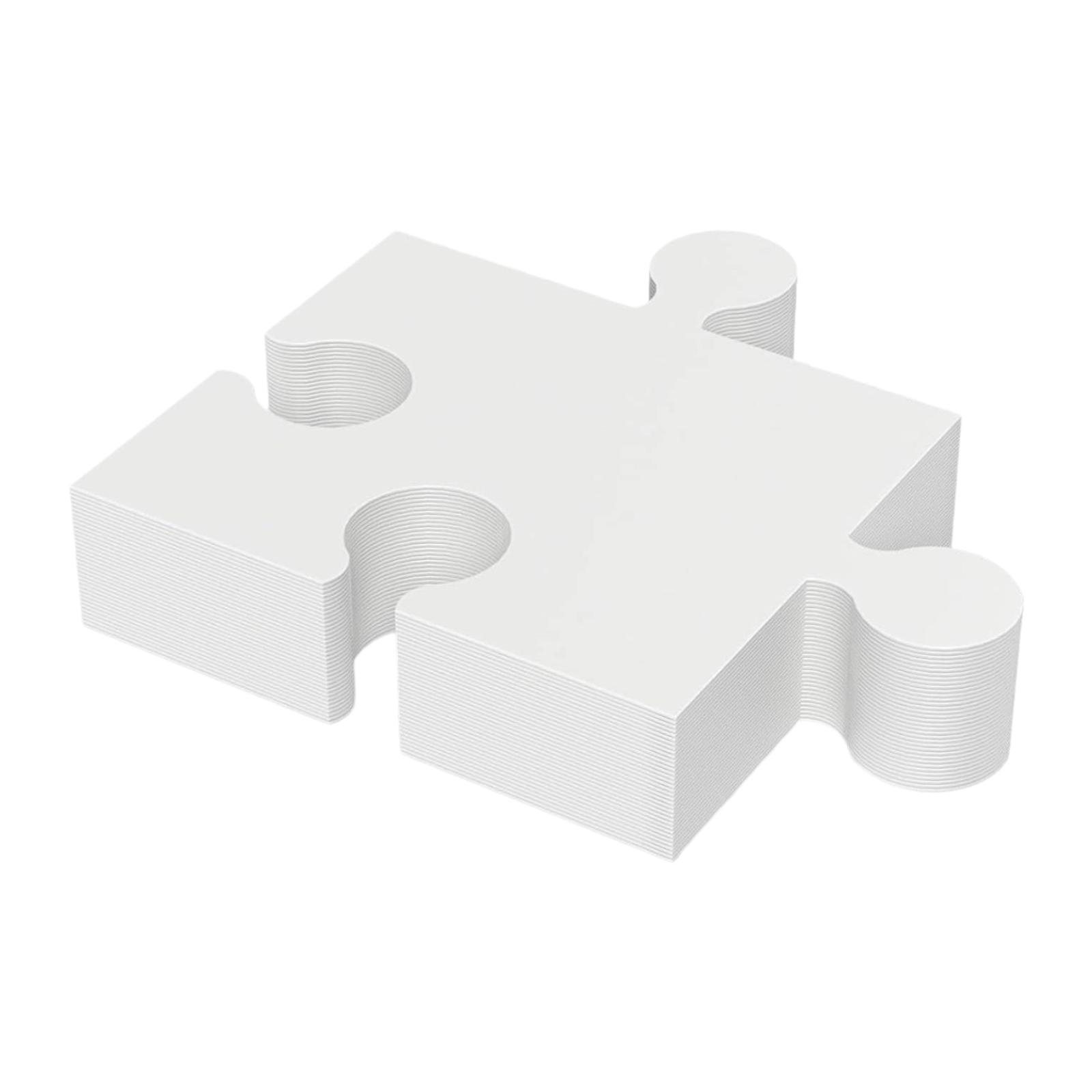 30 Pieces Blank Puzzle Pieces  - Puzzle Blank White recension och pris