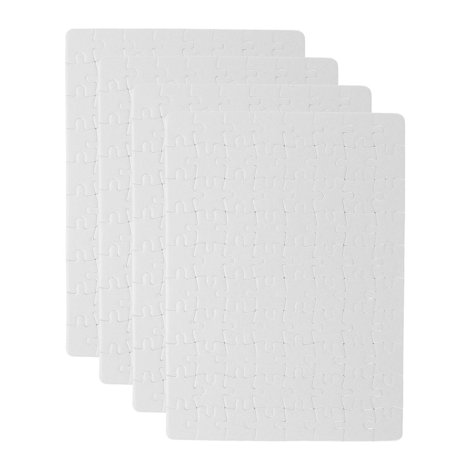 4 Sheets Blank Jigsaw Puzzle B - Puzzle Blank White recension och pris