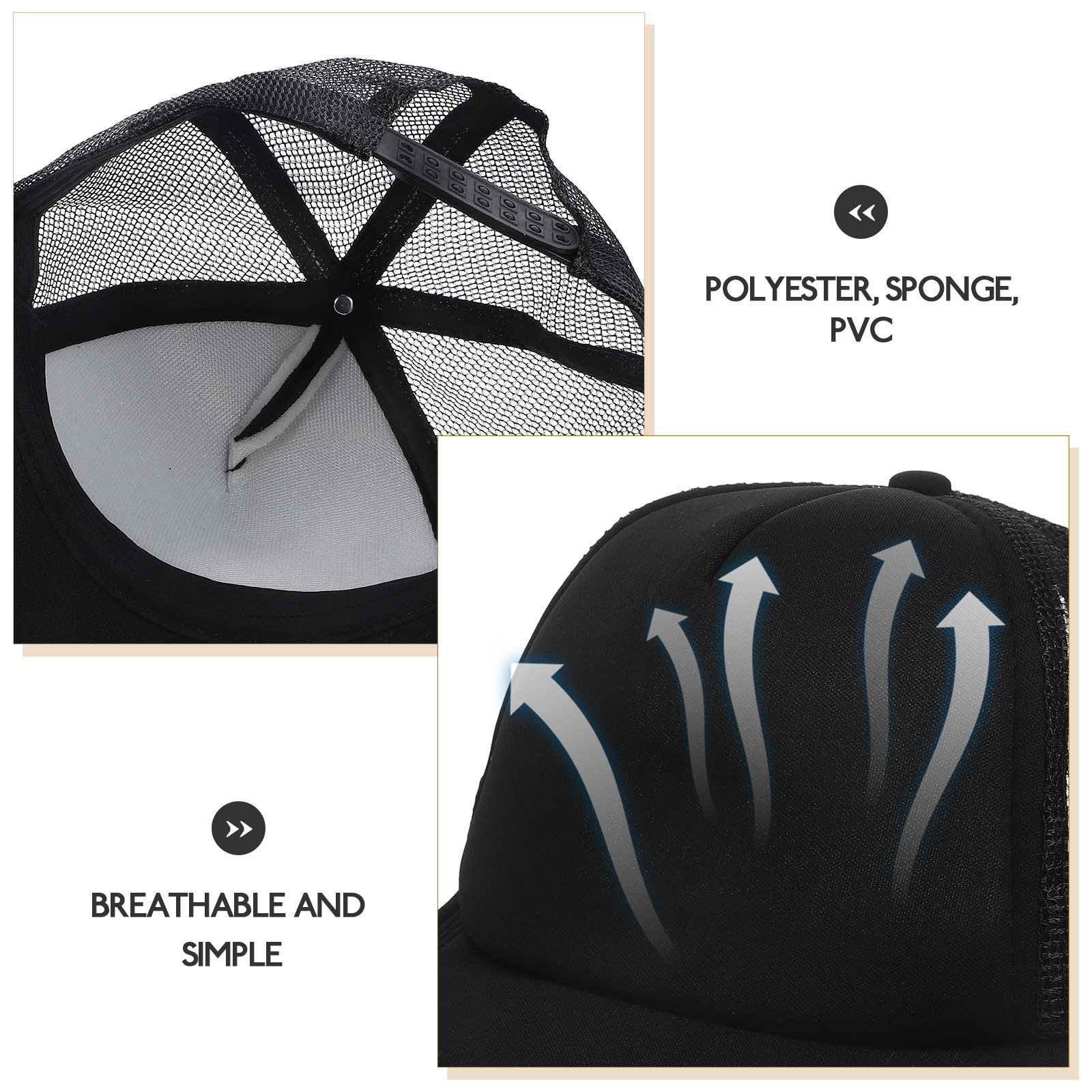 10Pcs Blank Baseball Hats Mesh - Hat Sublimation Blank recension och pris