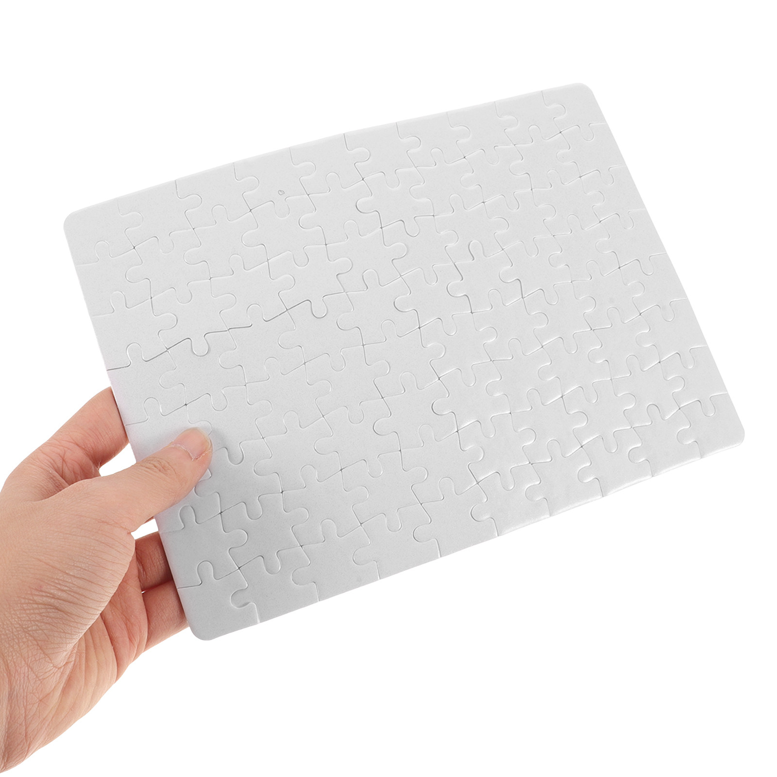 4 Sheets Blank Puzzle Pieces W - Puzzle Blank White recension och pris