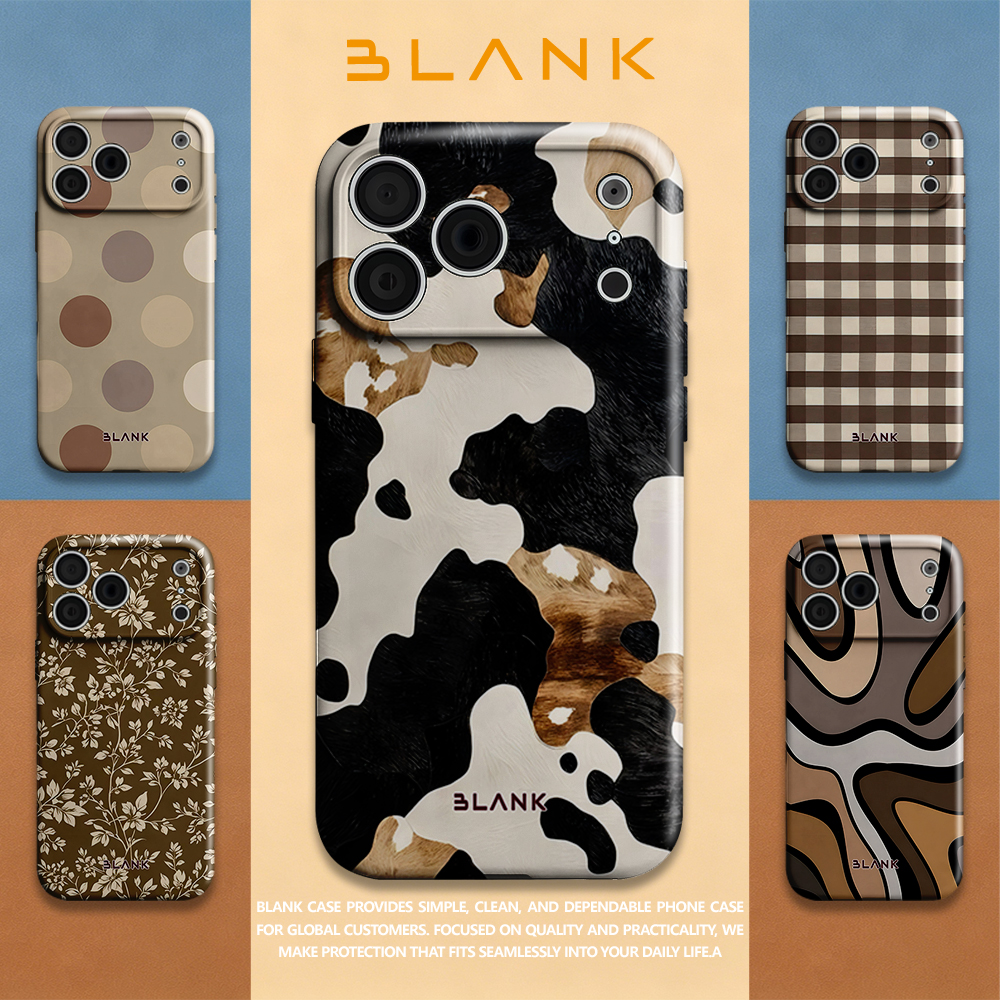 Mocha Cow Print For iPhone 17  - Phone Case Blank Print recension och pris