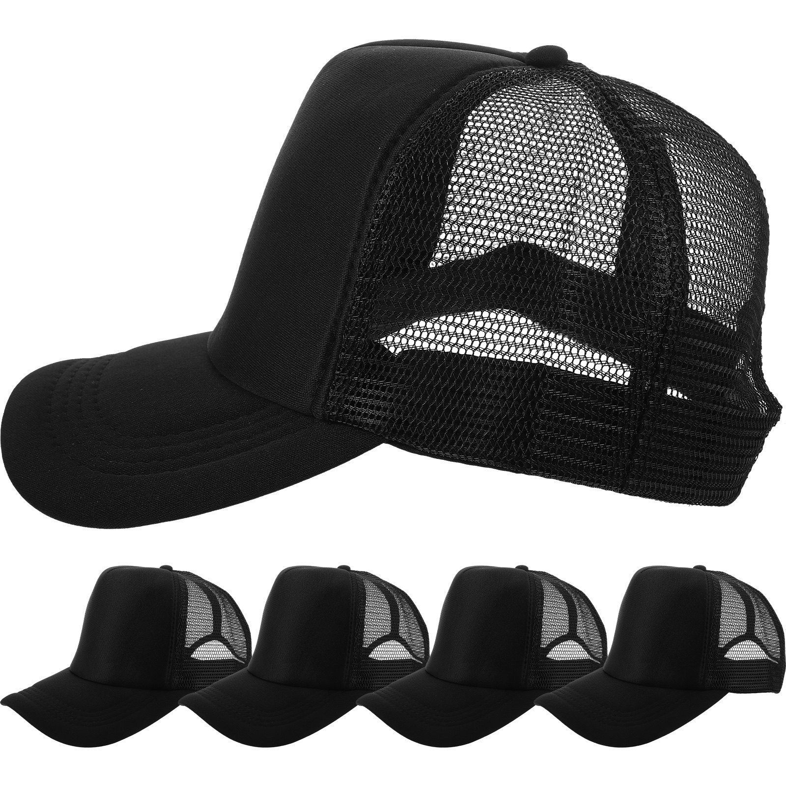 10 Black DIY Blank Mesh Baseba - Hat Sublimation Blank recension och pris