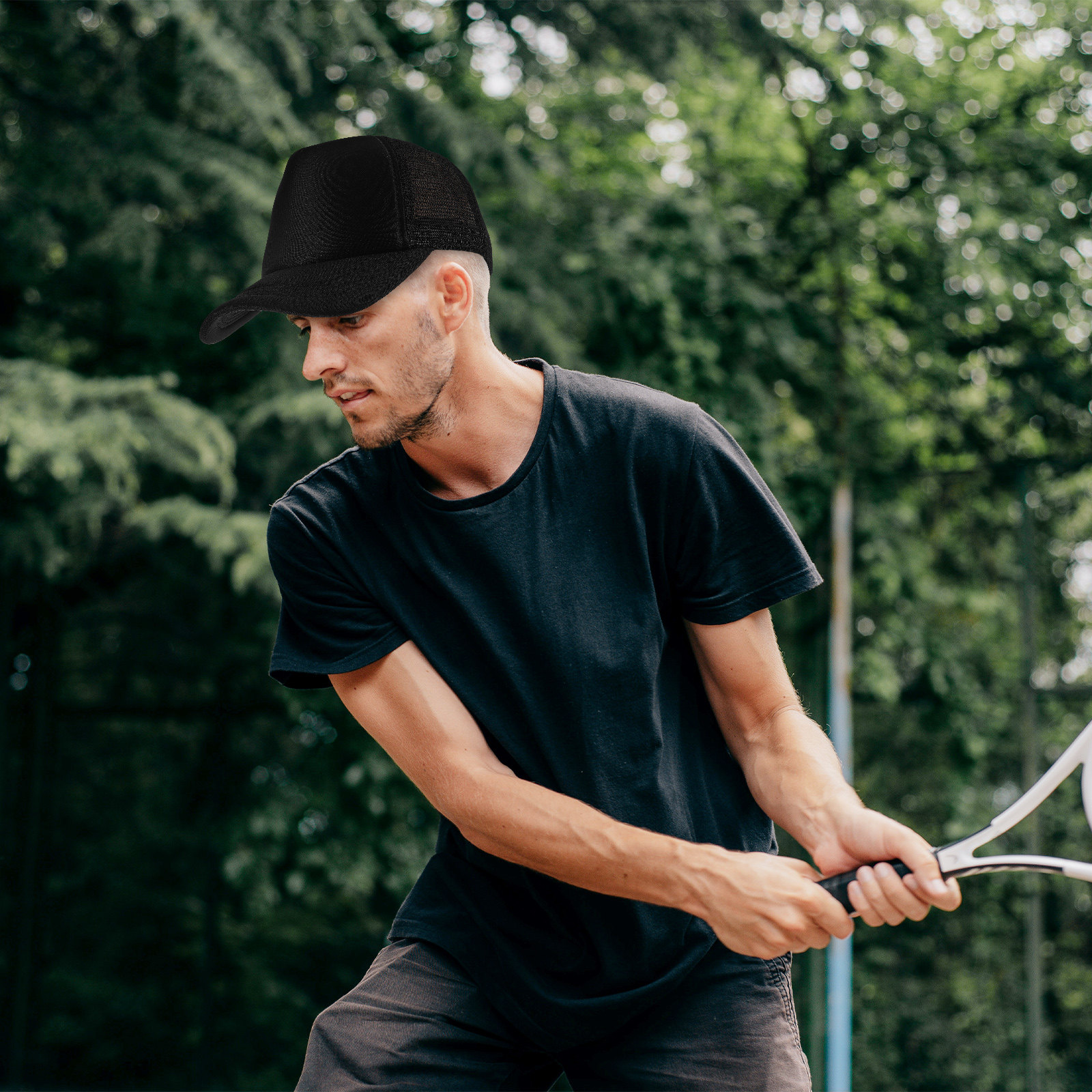 10 Black DIY Blank Mesh Baseba - Hat Sublimation Blank recension och pris