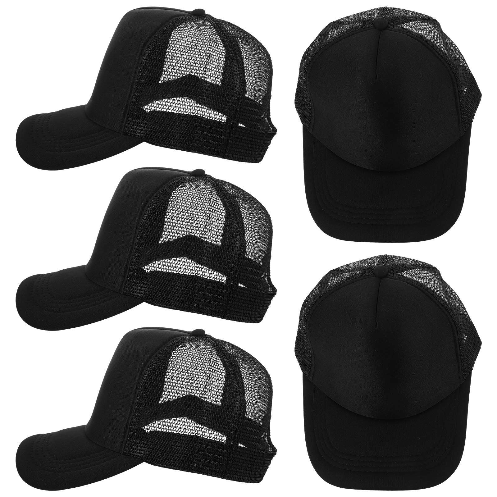 10 Black DIY Blank Mesh Baseba - Hat Sublimation Blank recension och pris