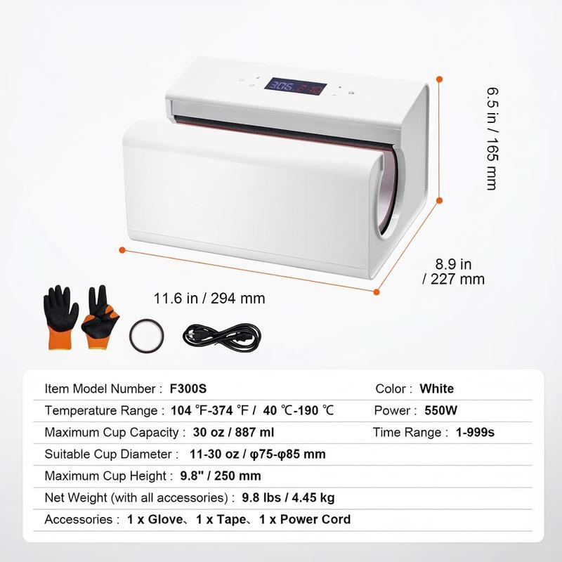 Auto Tumbler Heat Press Machin - Sublimation Mug White recension och pris