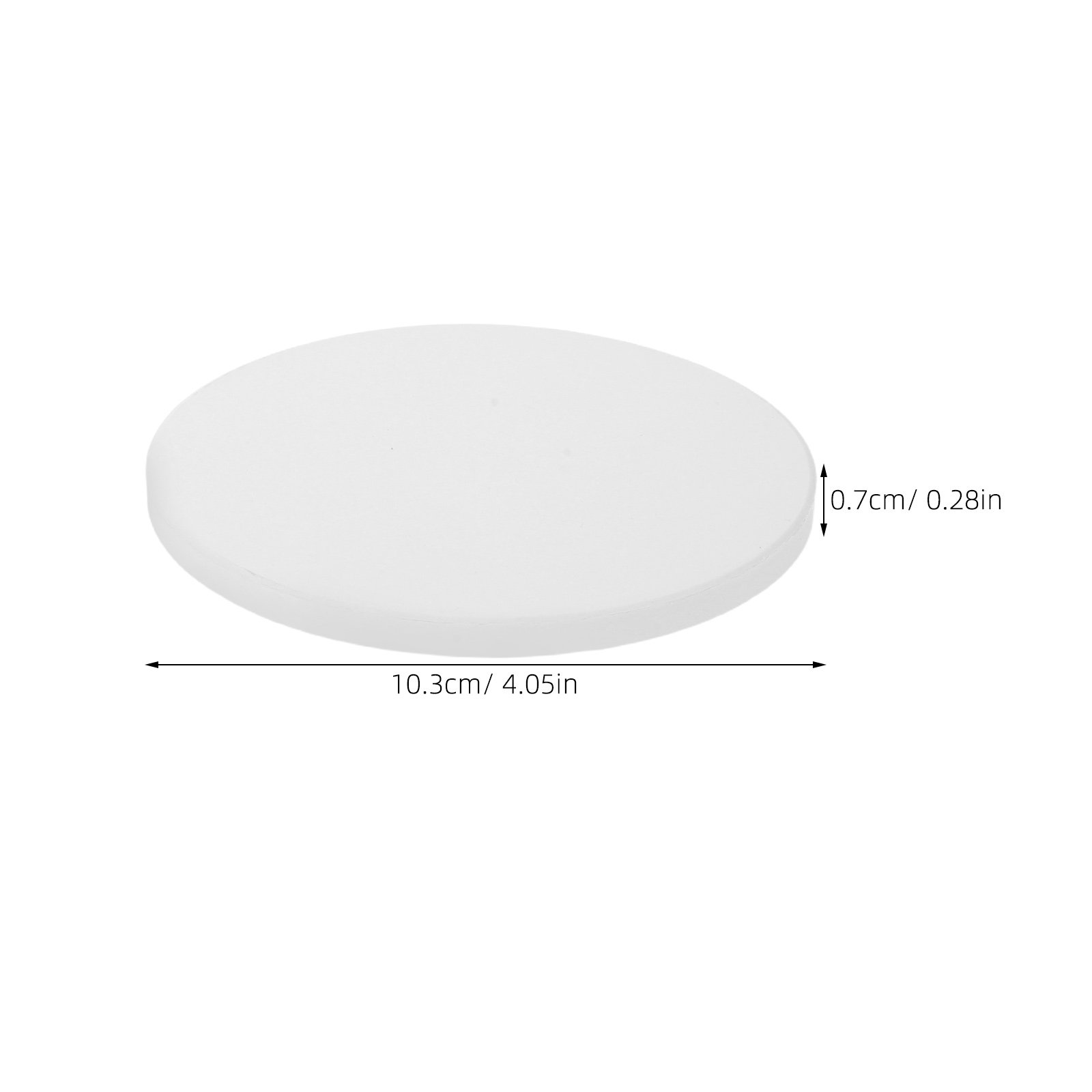 12Pcs White Round Ceramic Coas - Coaster Sublimation Blank recension och pris