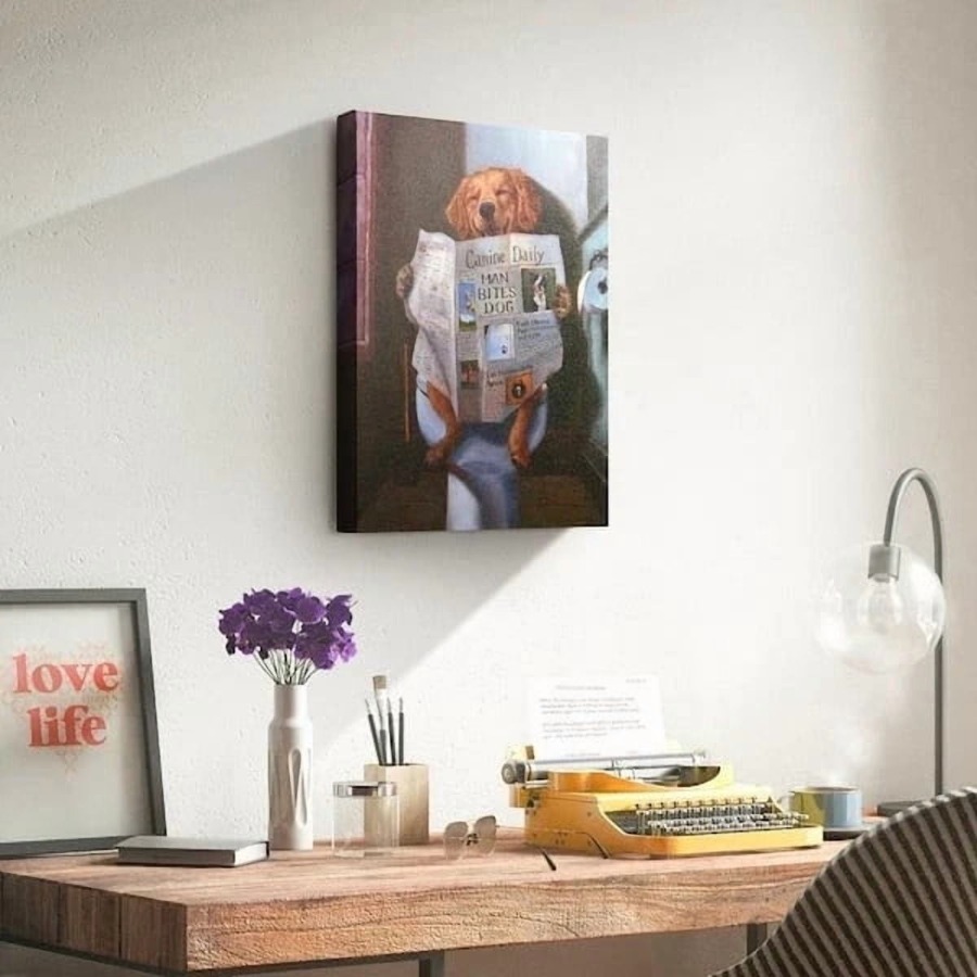 Direct Dog Gone Funny Graphic  - Canvas Wrap Ready recension och pris