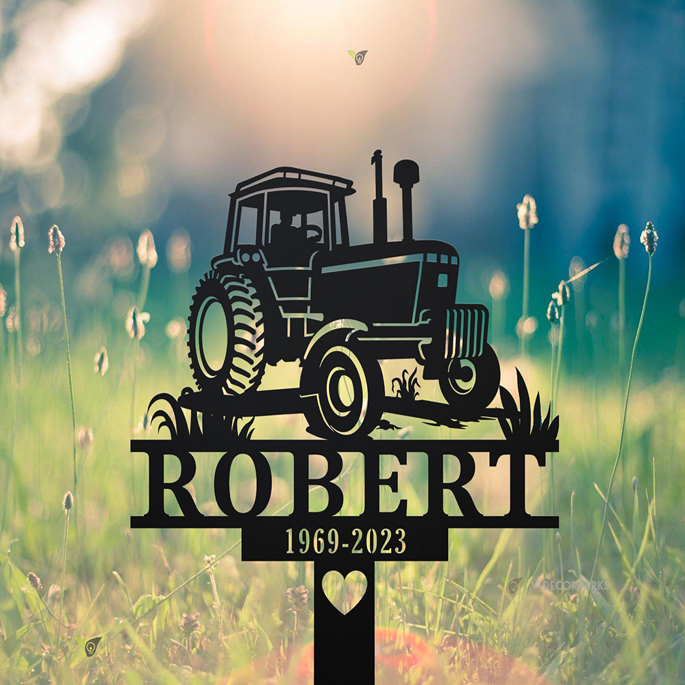 Custom Farmer Memorial Metal S - Yard Sign Blank recension och pris