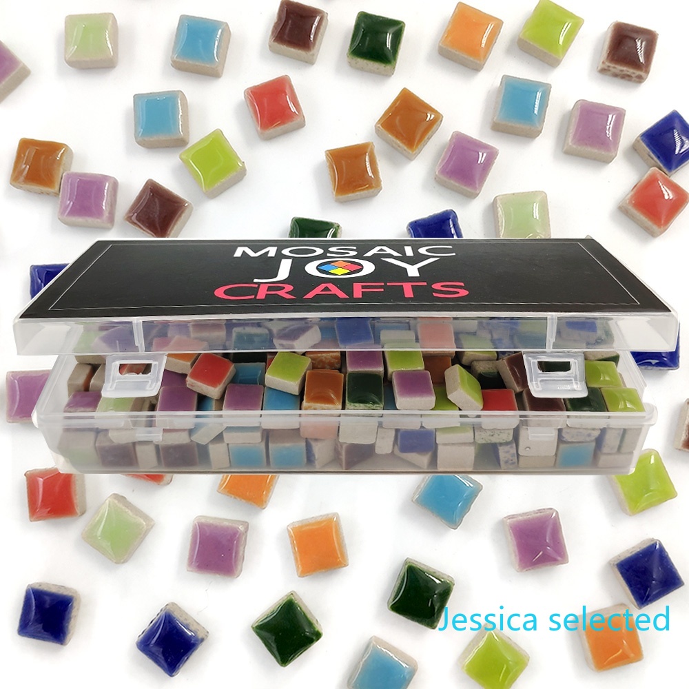 100g DIY Ceramic Mosaic Tiles  - Ceramic Tile Blank recension och pris