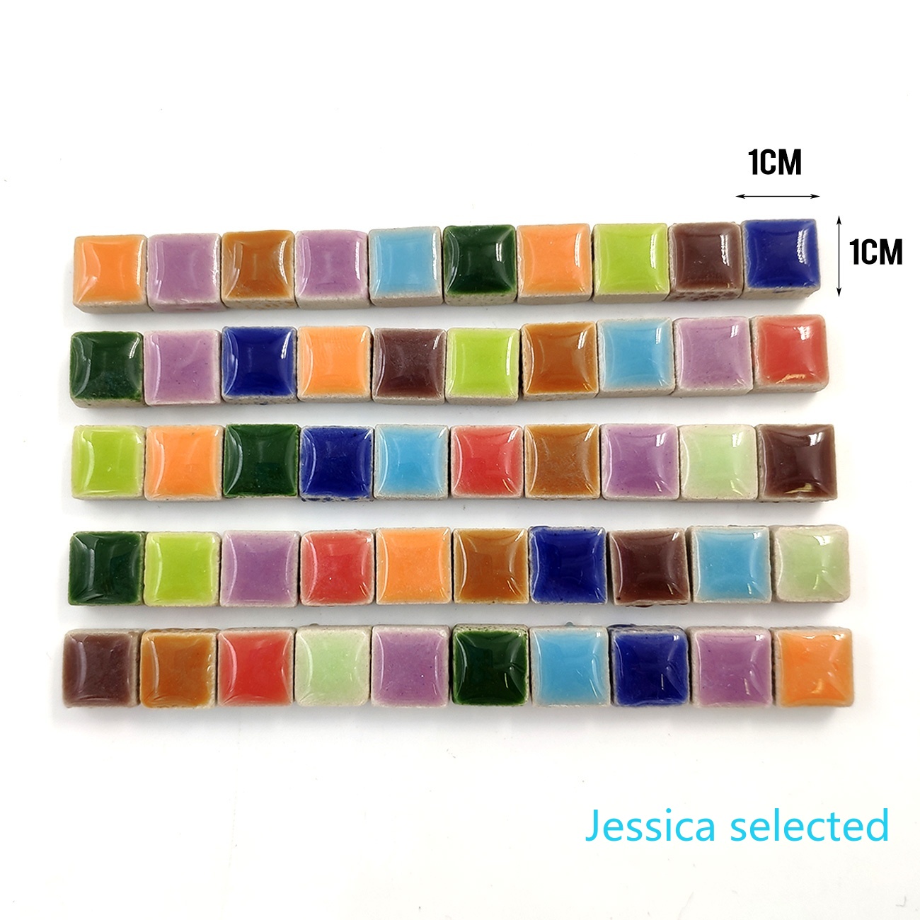 100g DIY Ceramic Mosaic Tiles  - Ceramic Tile Blank recension och pris