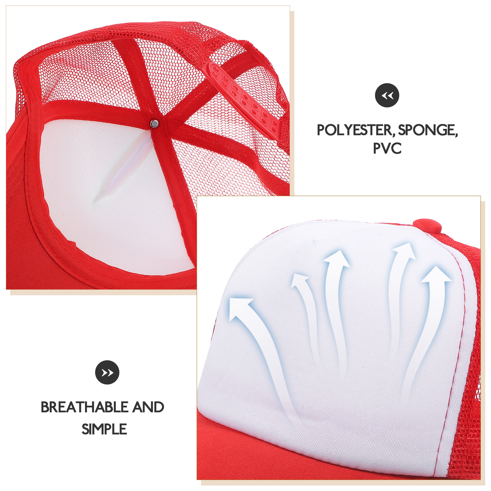 10Pcs Sublimation Blank Mesh B - Hat Sublimation Blank recension och pris